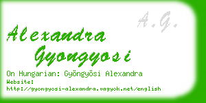 alexandra gyongyosi business card